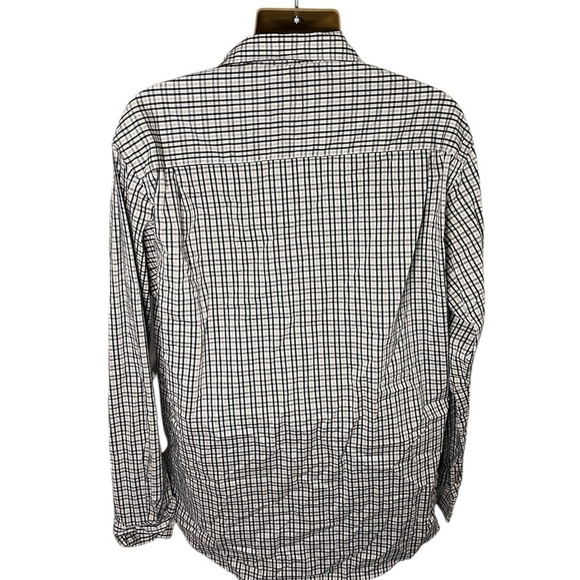 Van Heusen Plaid Button Down Dress Shirt White Combo XXL 17-17.5 - Picture 2 of 4